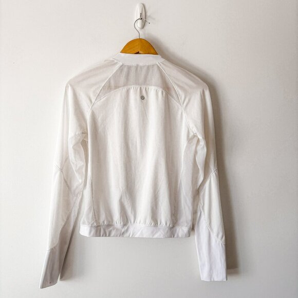 Lululemon Lightweight Running Jacket White Size 4 - Picture 7 of 9